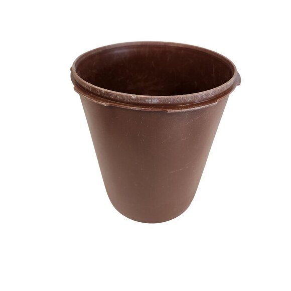 Vintage Brown Tupperware Canister 807-13 No lid Replacement Part, Made in the US - Picture 14 of 14